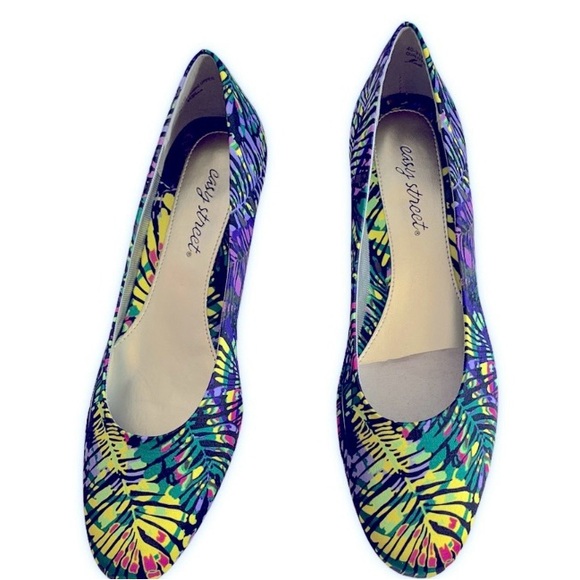 Easy Street Palm Leaf Shoes Sz 9.5N - Picture 5 of 11